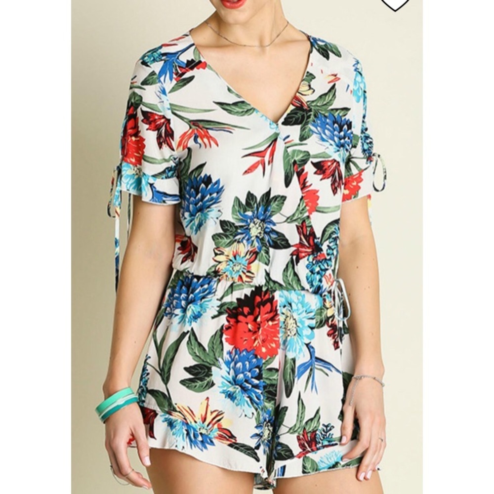 Umgee Tropical Summer Romper Large